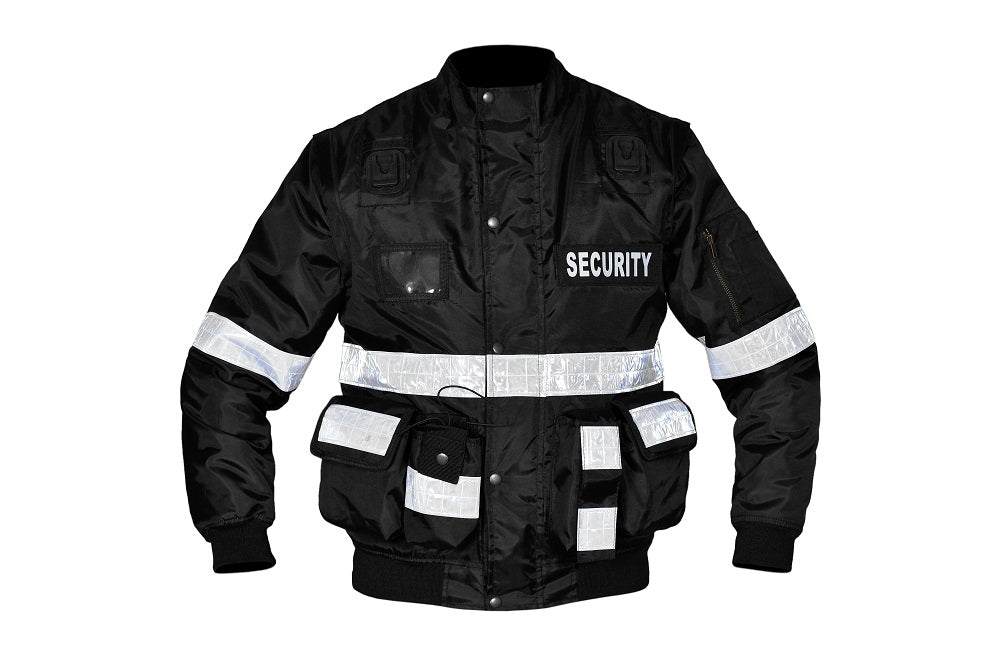 Mens black cheap security jackets