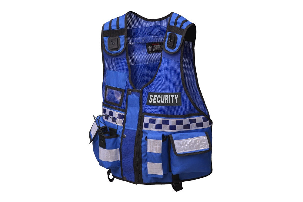 Rac3 Blue BS Hi Vis Security Tactical Dog Handler tac vest