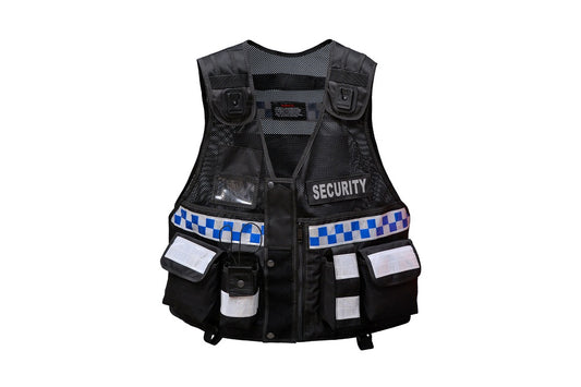 Rac3 Black BS Hi Vis Security Tactical Dog Handler tac vest