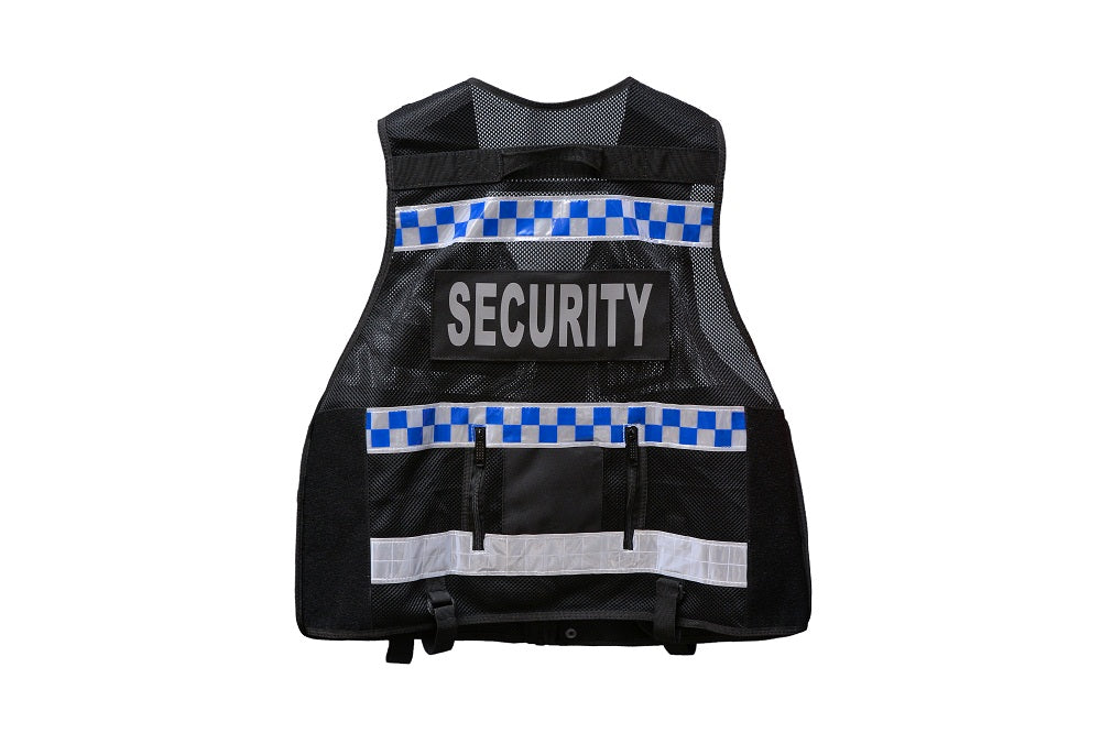 Rac3 Black BS Hi Vis Security Tactical Dog Handler tac vest