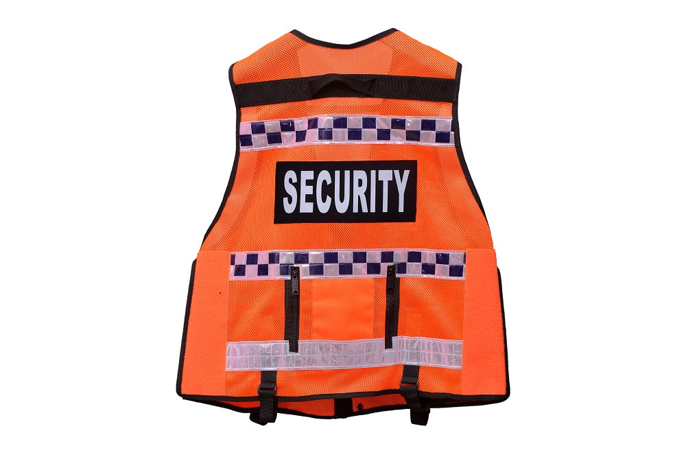 Rac3 Orange BS Hi Vis Security Tactical Dog Handler tac vest