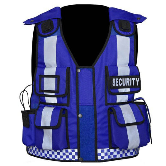 Rac3 Blue Printed Security Tactical Enforcement Tac Vest