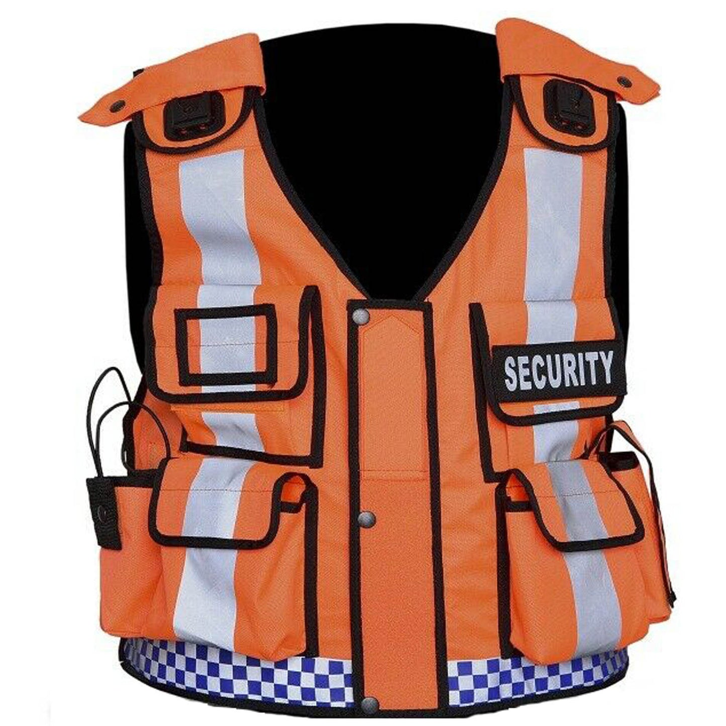 Rac3 Orange Printed Security Tactical Enforcement Tac Vest