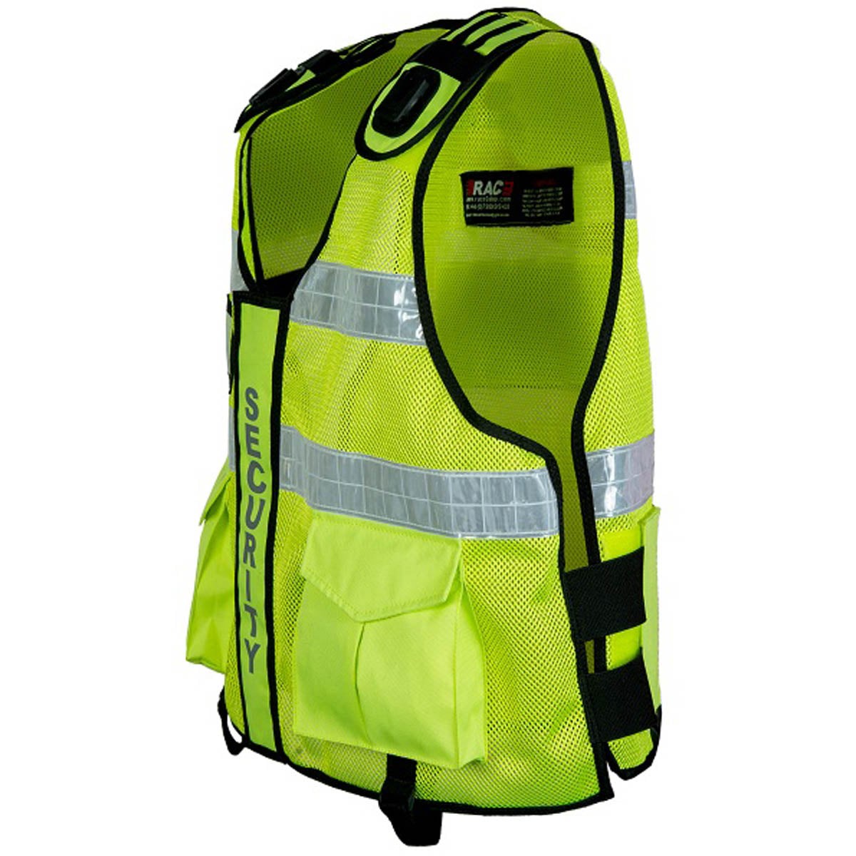 Rac3 Y-S Hi Viz Tactical Security Event Staff Tac Vest