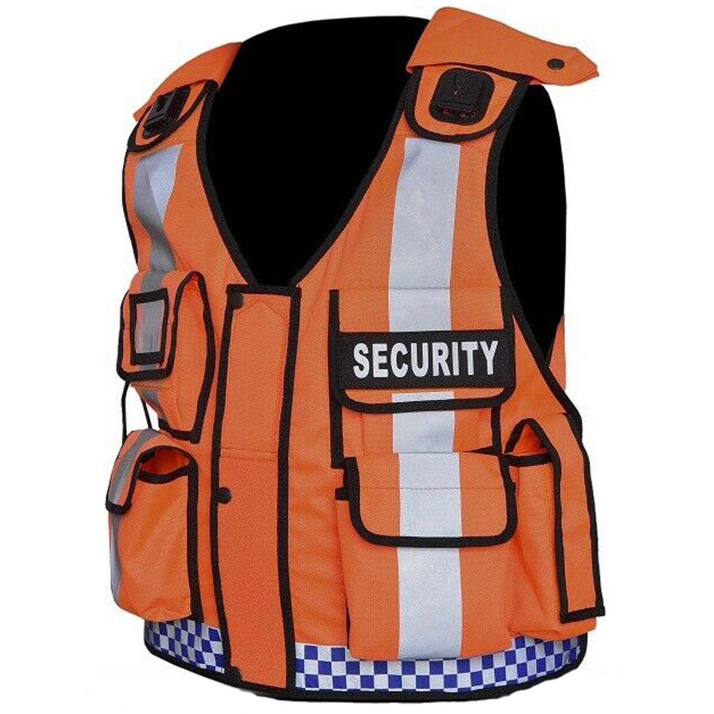 Rac3 Orange Printed Security Tactical Enforcement Tac Vest