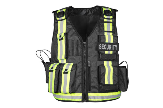 Rac3 New Black Hi Vis Security Tactical Dog Handler tac vest