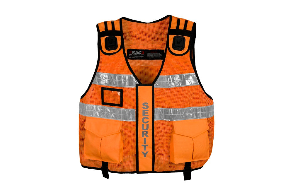 Rac3 Orange Short Security Tactical Enforcement Tac Vest