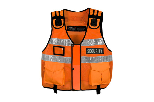 Rac3 Orange Short Security Tactical Enforcement Tac Vest