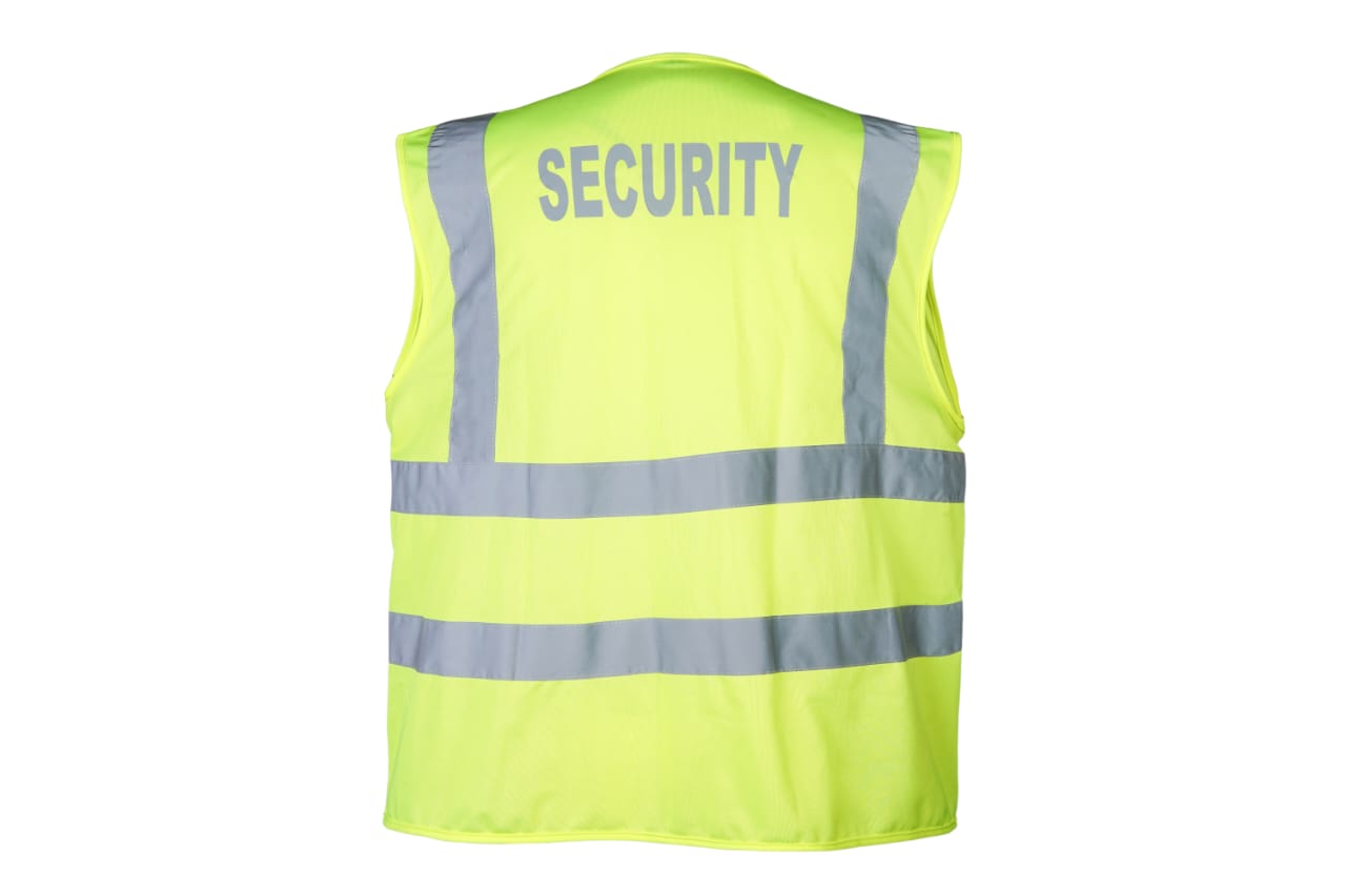 Rac3 HI VIZ VIS VEST HIGH VISIBILITY WORK WAISTCOAT WITH PHONE & ID POCKETS YELLOW