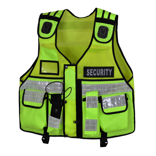 Rac3 yellow regular Hi Viz Tactical Security Dog Handler CCTV Tac Vest