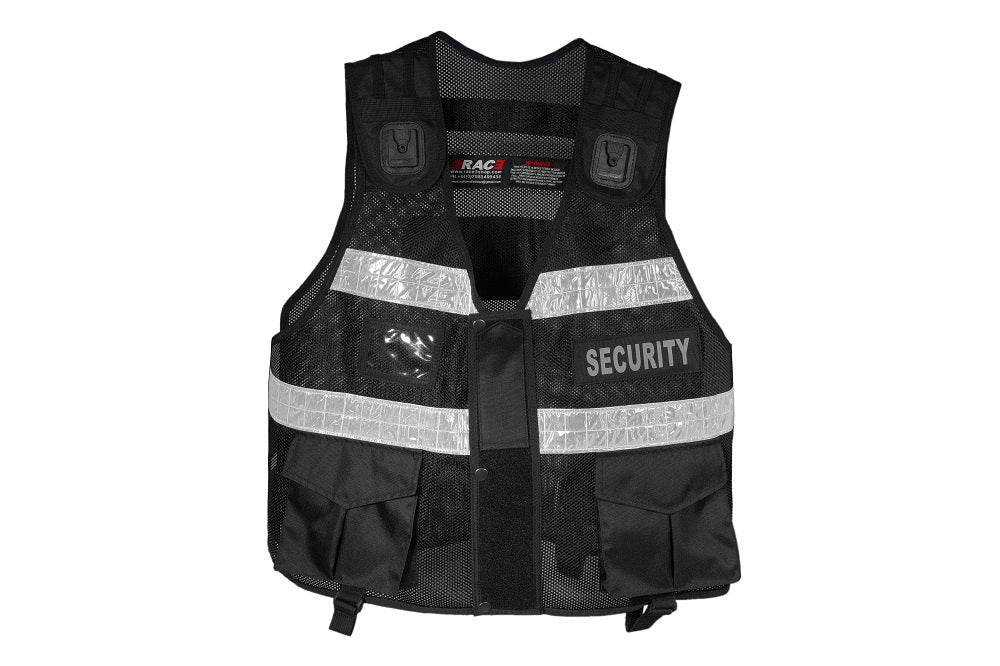 Rac3 Black Short Security Tactical Enforcement Tac Vest