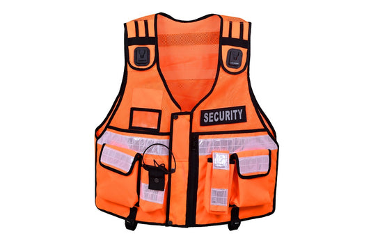 Rac3 Orange Regular Hi Viz Security Tactical CCTV Tac Vest