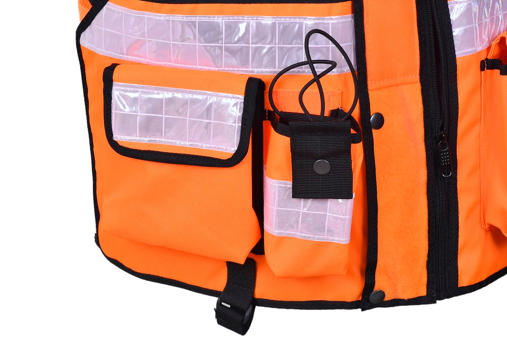 Rac3 Orange Regular Hi Viz Security Tactical CCTV Tac Vest