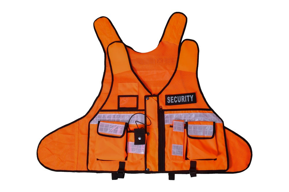 Rac3 Orange Regular Hi Viz Security Tactical CCTV Tac Vest