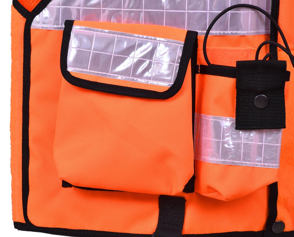 Rac3 Orange Regular Hi Viz Security Tactical CCTV Tac Vest