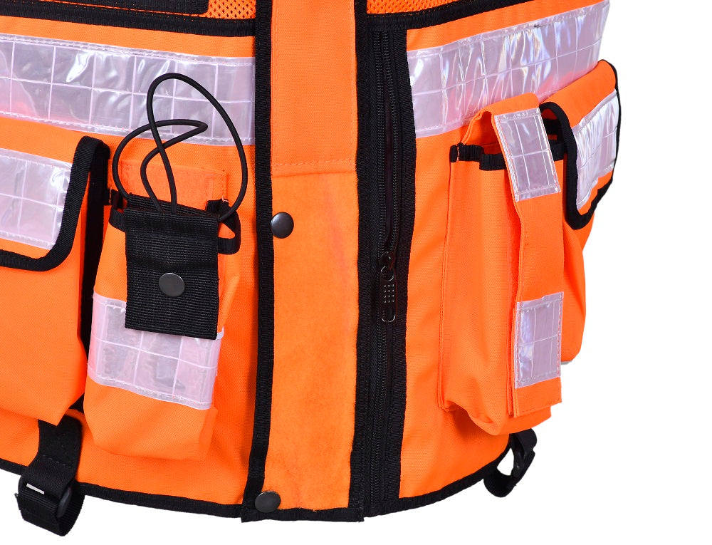 Rac3 Orange Regular Hi Viz Security Tactical CCTV Tac Vest