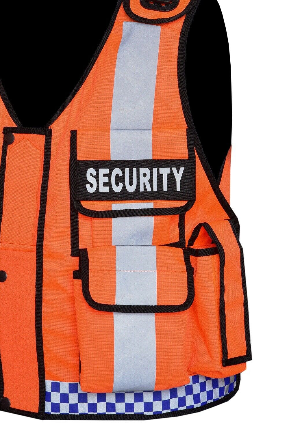 Rac3 Orange Printed Security Tactical Enforcement Tac Vest